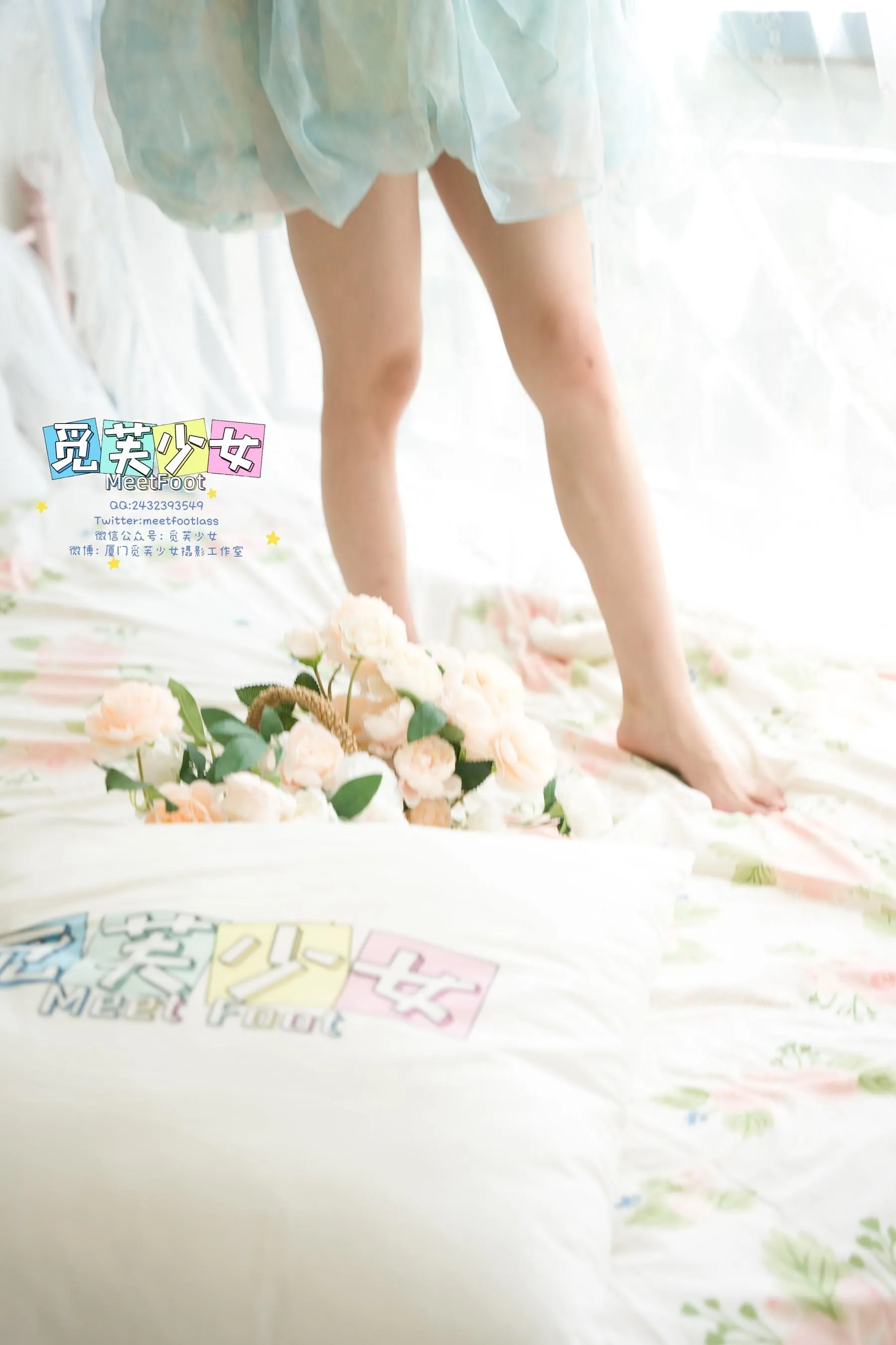 觅芙少女 NO.033 小婉-一袭蓝色纱裙构筑今晚浪漫的梦境-PIC [249P]插图1